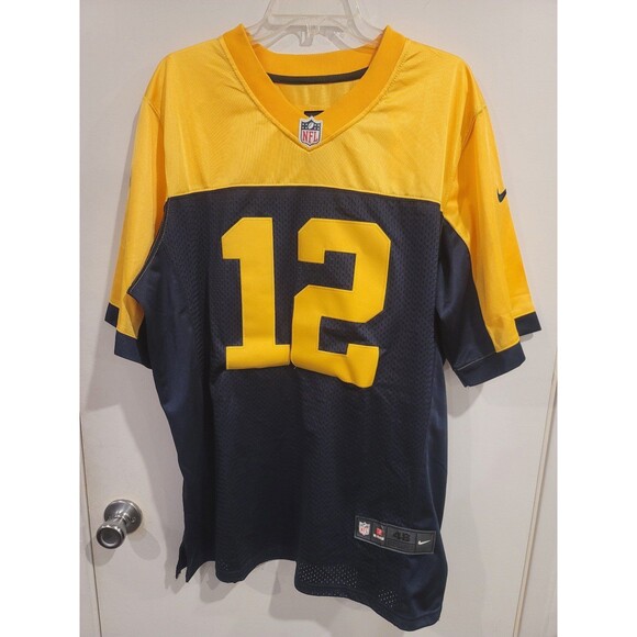 **RARE** Authentic Aaron Rodgers Green Bay Packers NFL NIKE Elite Jersey Sz 48 - Picture 1 of 9